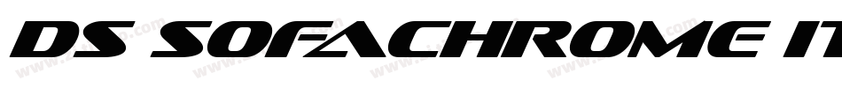 DS Sofachrome Italic字体转换